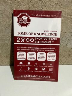 Tome of Knowledge UPCAT Reviewer 6th Ed
