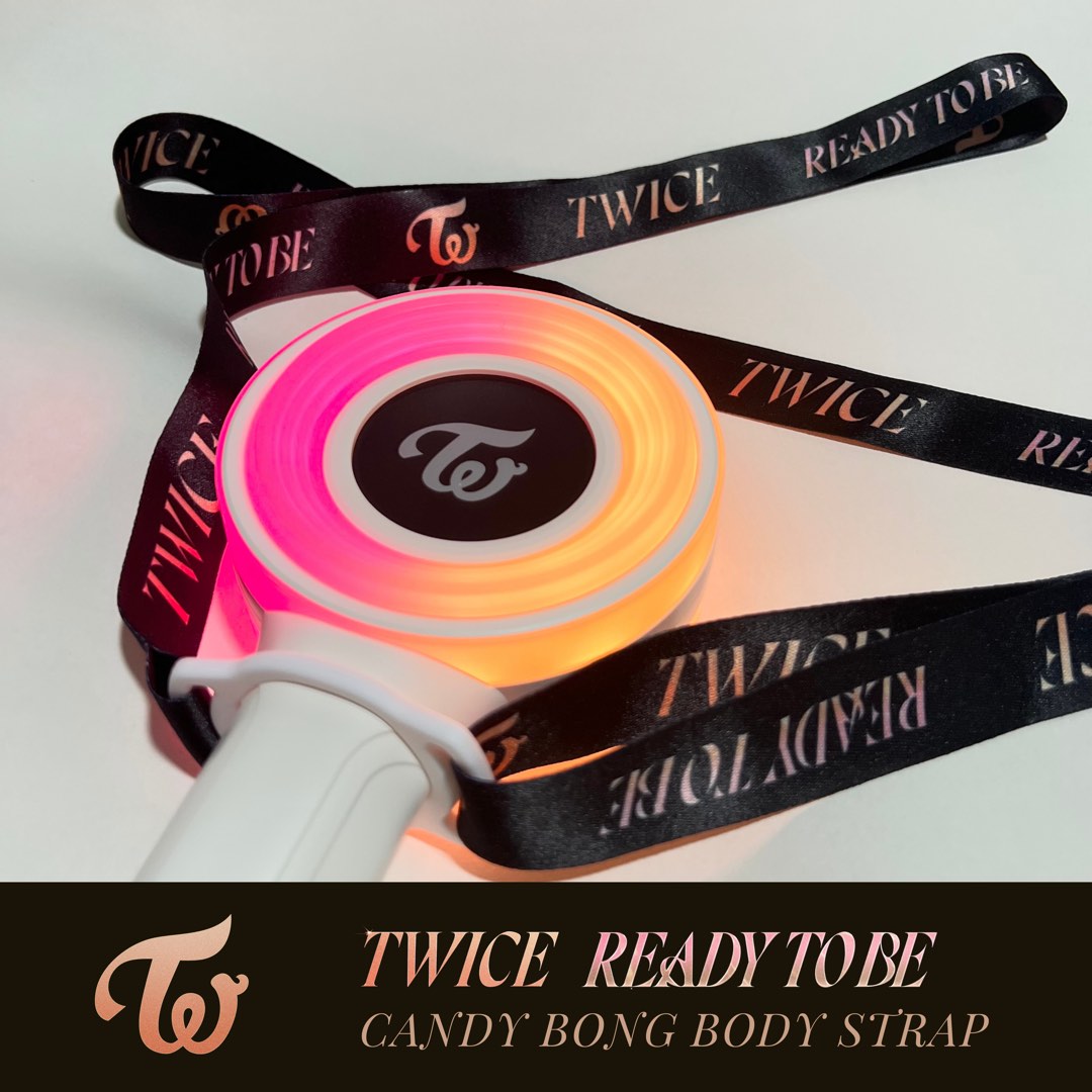 TWICE READY TO BE Candy Bong Lightstick Holder Strap Lanyard, Hobbies