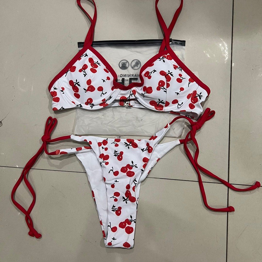 underwired cherry bikini on Carousell