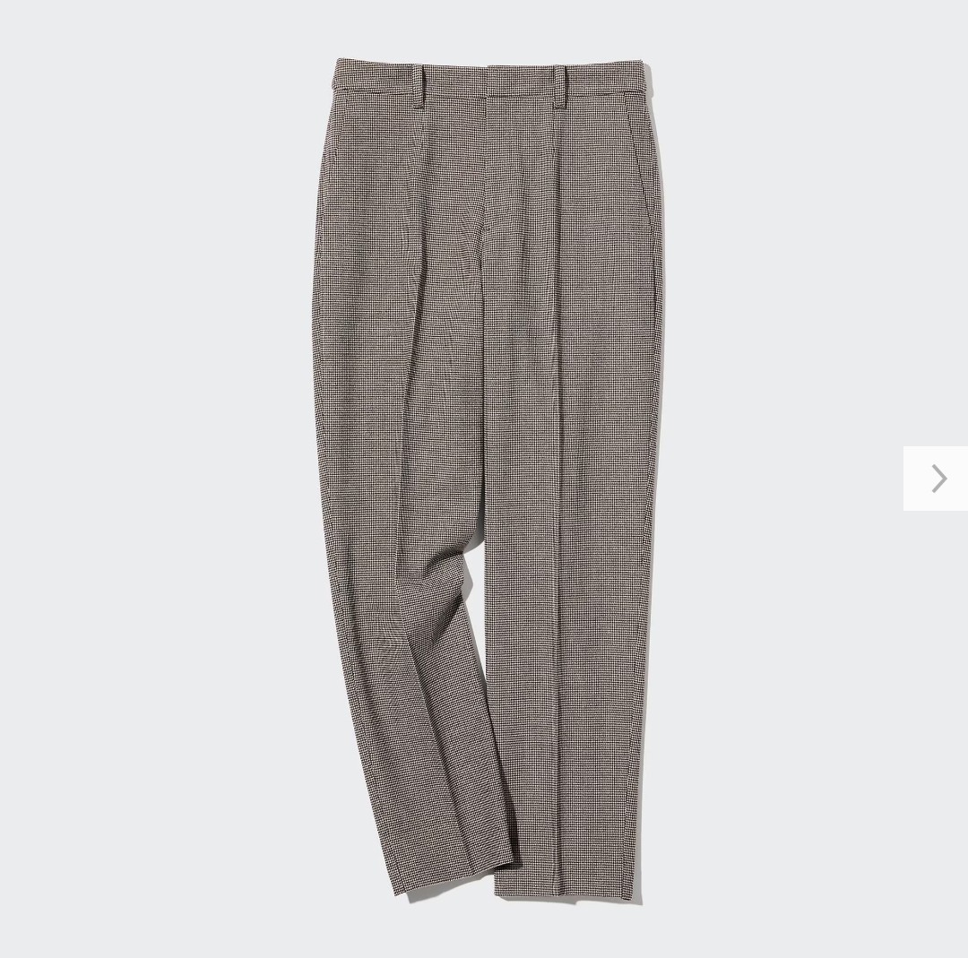UNIQLO Smart Ankle Pants (2way stretch Houndstooth) on Carousell