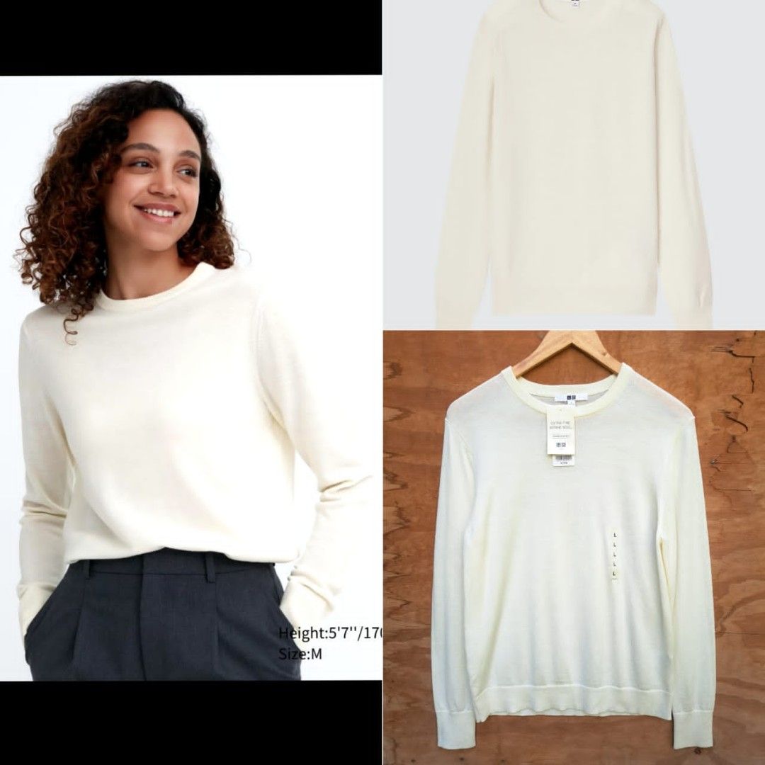 Uniqlo women's merino sweater sales