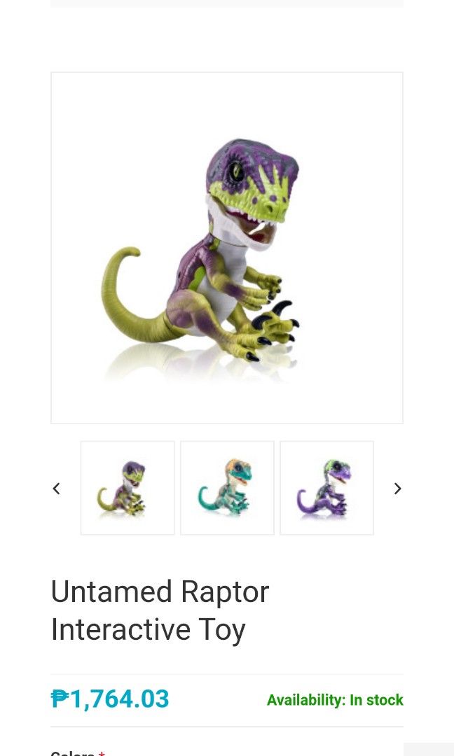 Untamed Dinosaur (Category: Action & Battle Toys) located in Quezon City. Submitted by jhaney24 (Listing ID 1247996259, Image 1). Description: .