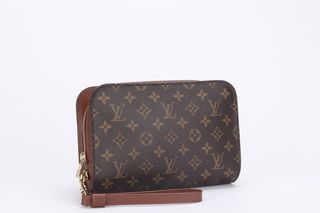 LOUIS VUITTON VIRGIL ABLOH X NIGO MONOGRAM STRIPED COATED CANVAS FLAT DOUBLE  PHONE POUCH GHW, Luxury, Bags & Wallets on Carousell