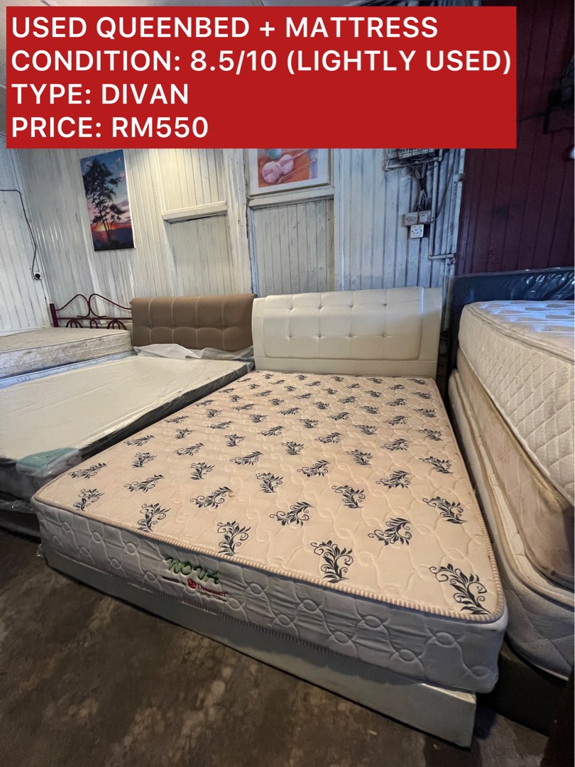 USED QUEEN BED MATTRESS Furniture Home Living Furniture Bed
