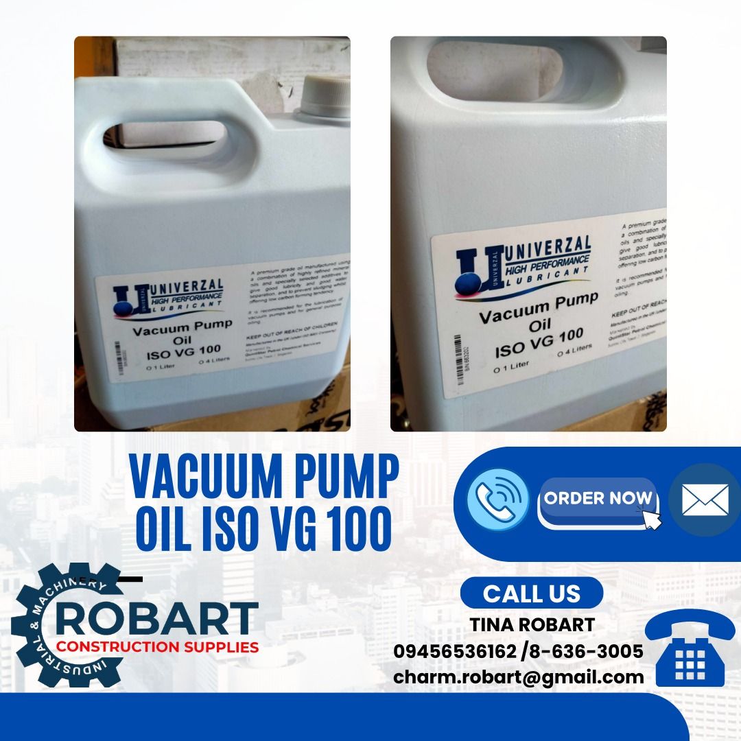 Vacuum Pump Oil ISO VG 100, Commercial & Industrial, Construction ...