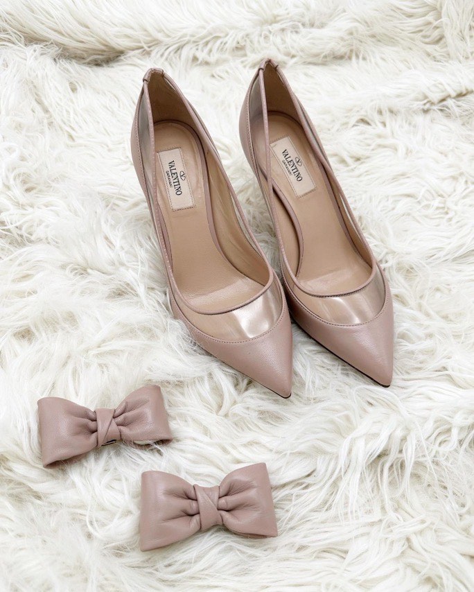 Valentino 2 way Nude Pumps