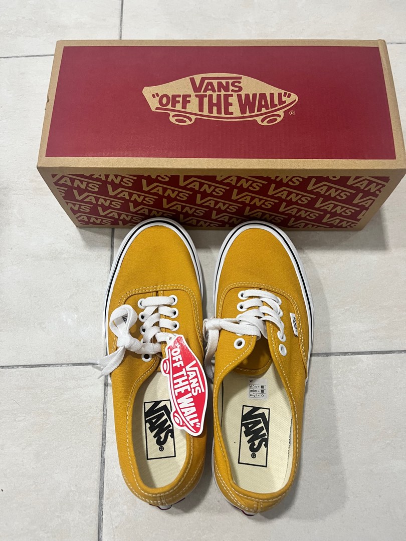 Yellow vans off the wall on sale