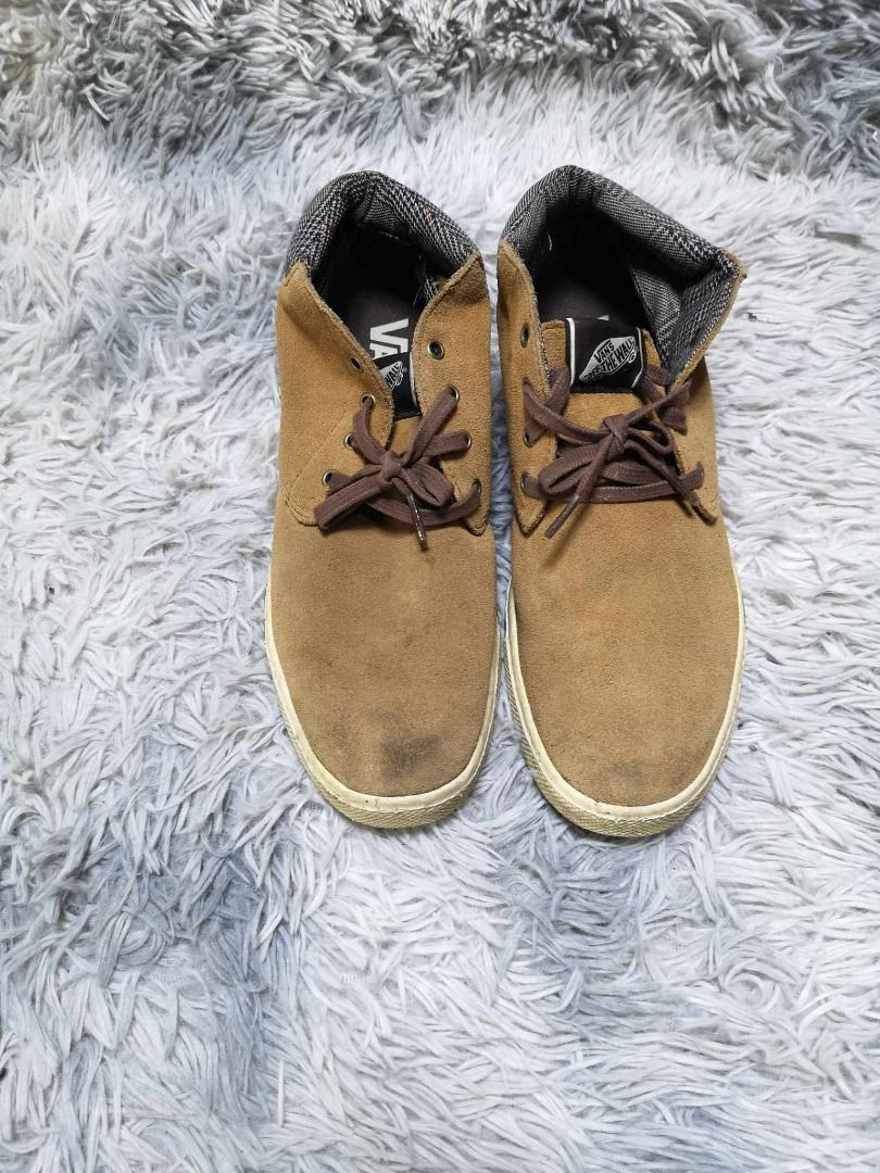 Vans Brown Leather Sneakers
