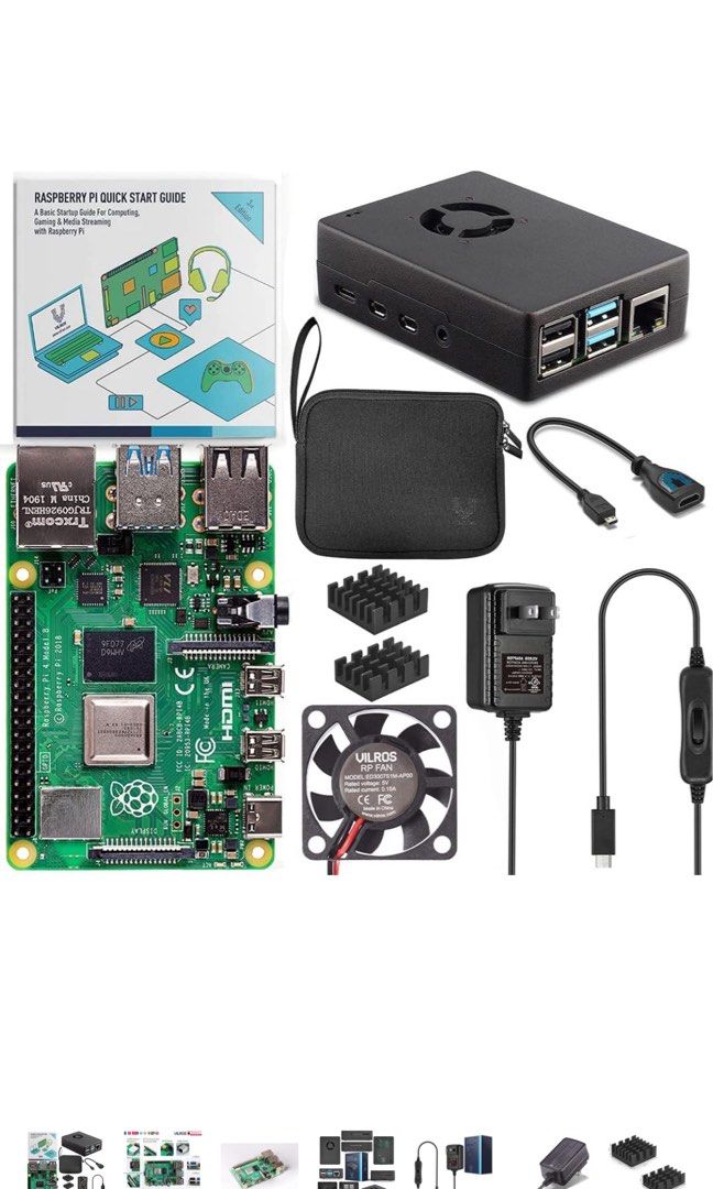 Vilros Raspberry Pi 4 Model B 8gb Ram Kit Computers And Tech Parts And Accessories Computer 3255