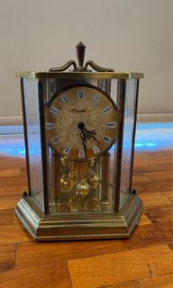 Vintage Kundo Quartz Pendulum Carriage Anniversary Clock