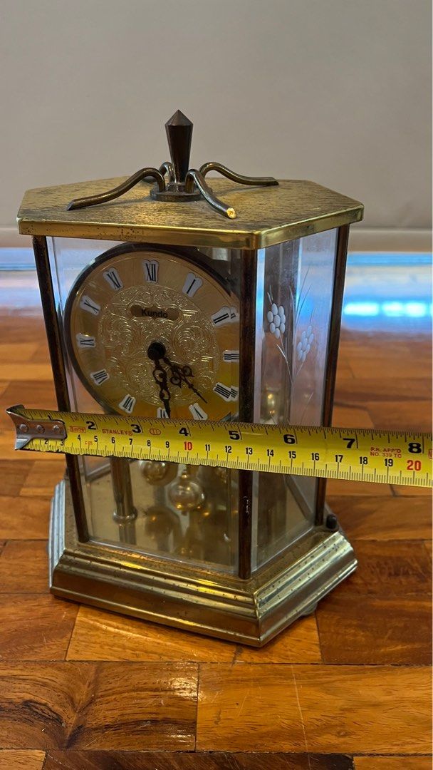 Vintage Kundo Quartz Pendulum Carriage Anniversary Clock on Carousell