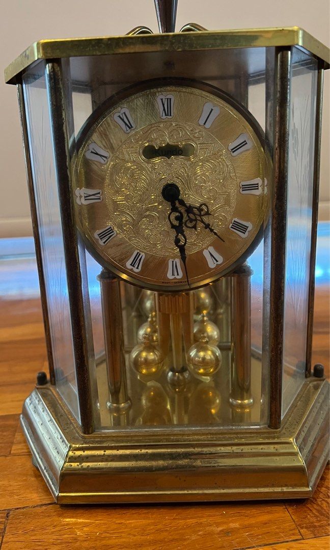 Vintage Kundo Quartz Pendulum Carriage Anniversary Clock on Carousell
