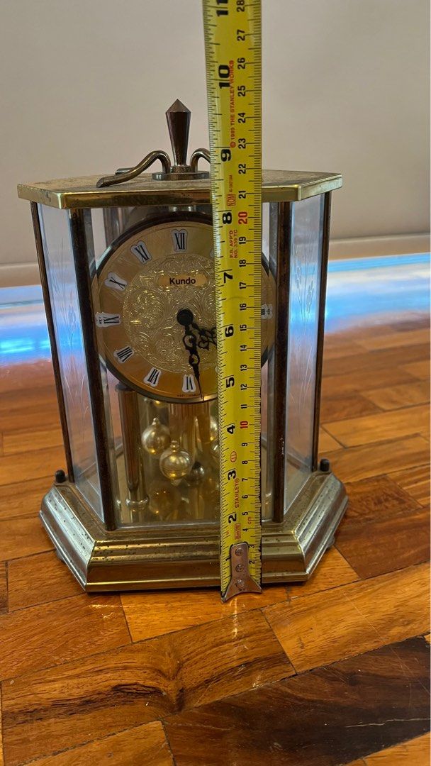 Vintage Kundo Quartz Pendulum Carriage Anniversary Clock on Carousell