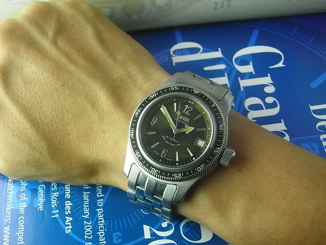 VINTAGE SWISS ORIS BIG CROWN 200M DIVERS 7502 40MM