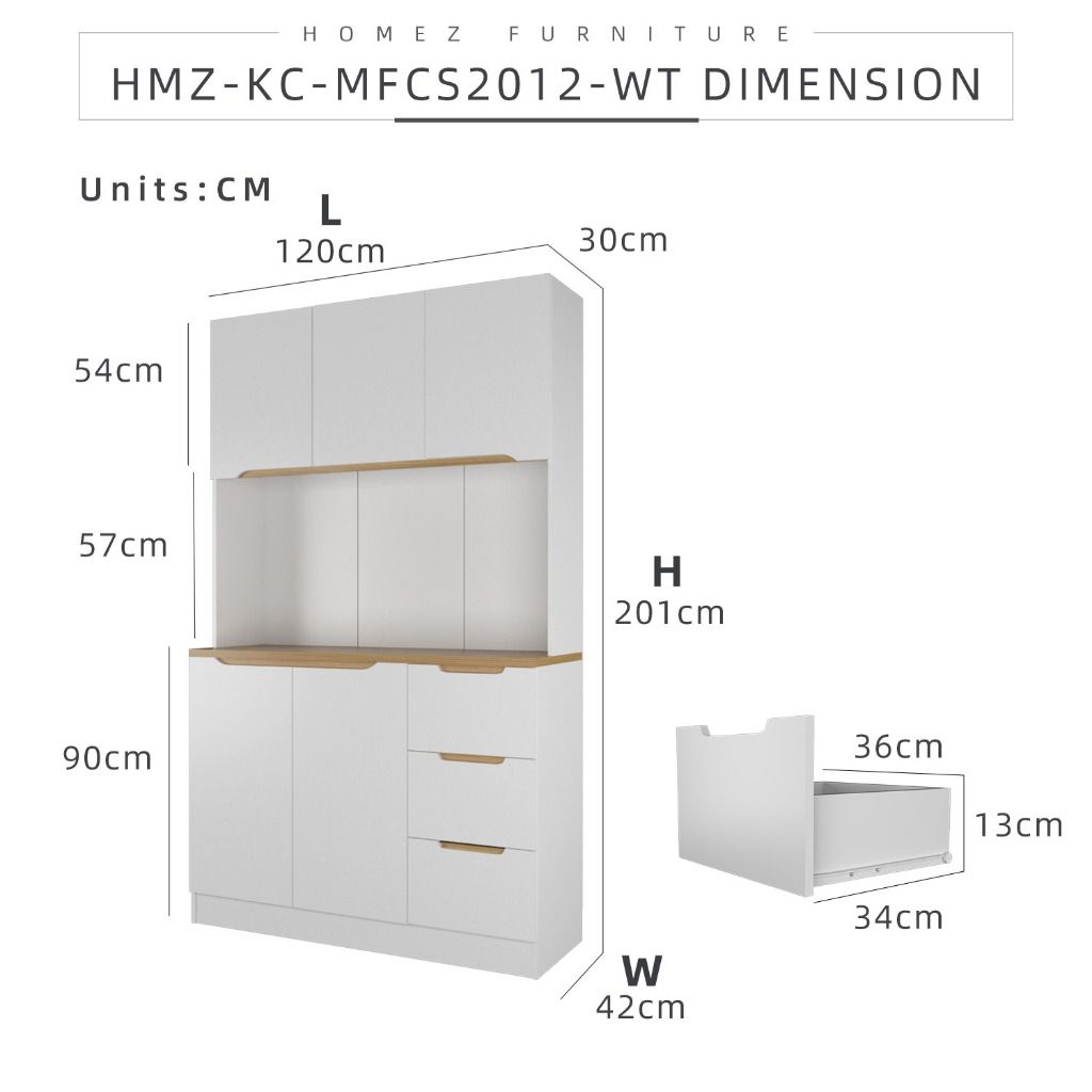 Wall Unit/Tall Unit/Base Unit Kitchen Storage, Furniture & Home Living ...
