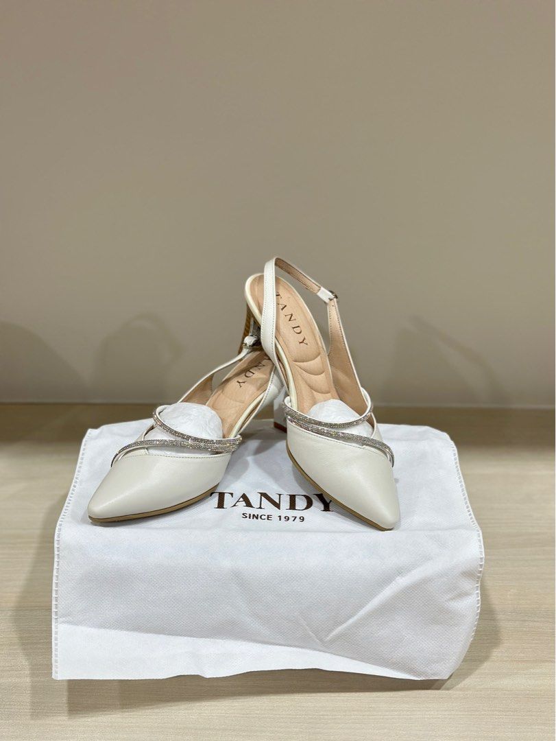 White discount sparkly heels