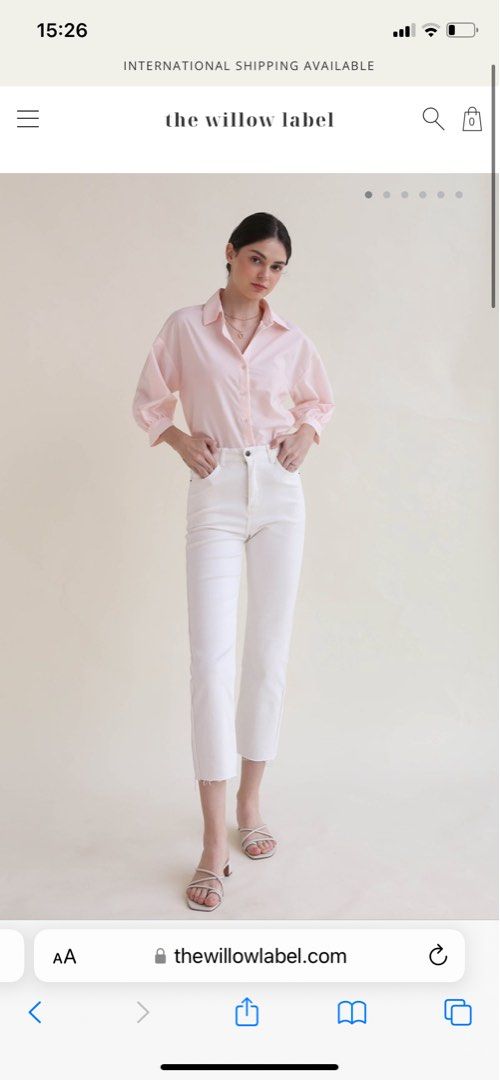 White jeans deals frayed bottom