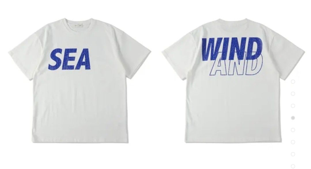 WIND AND SEA 23S/S SEA CRACK-P-DYE TEE WHITE BLUE, 男裝