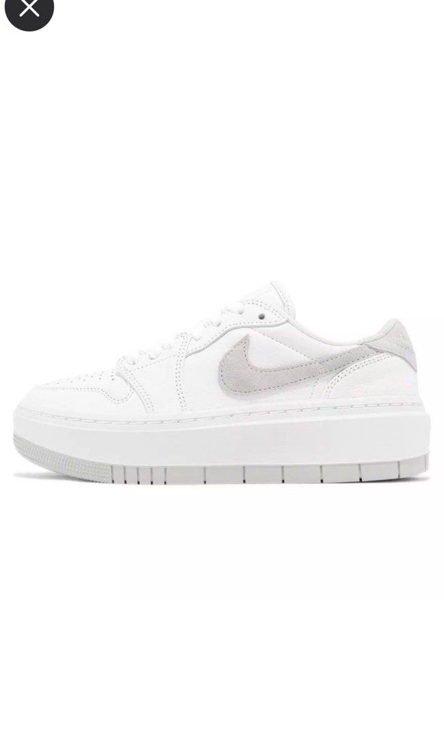 Womens Nike Air Jordan 1 Elevate Low White Grey