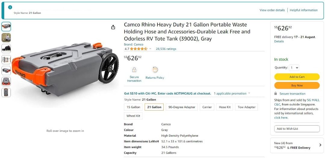 World's Toughest Portable Water Tank Magnum Opus Boots US Size 7.5