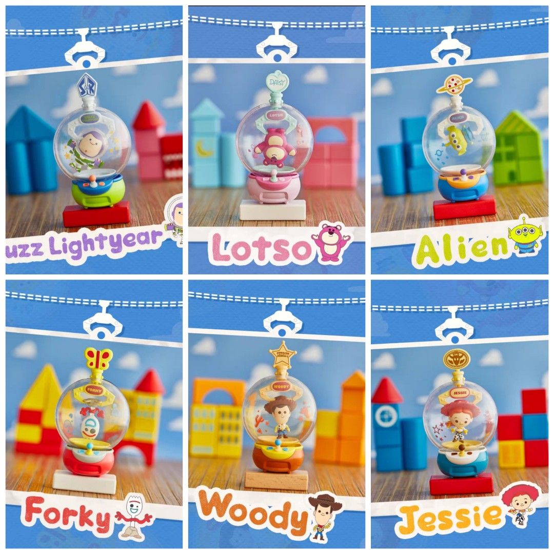 WTS WTT Disney Toy Story Claw Machine Blind Box Buzz Lightyear Lotso Alien Forky Woody Jessie Popmart LiOh Toys