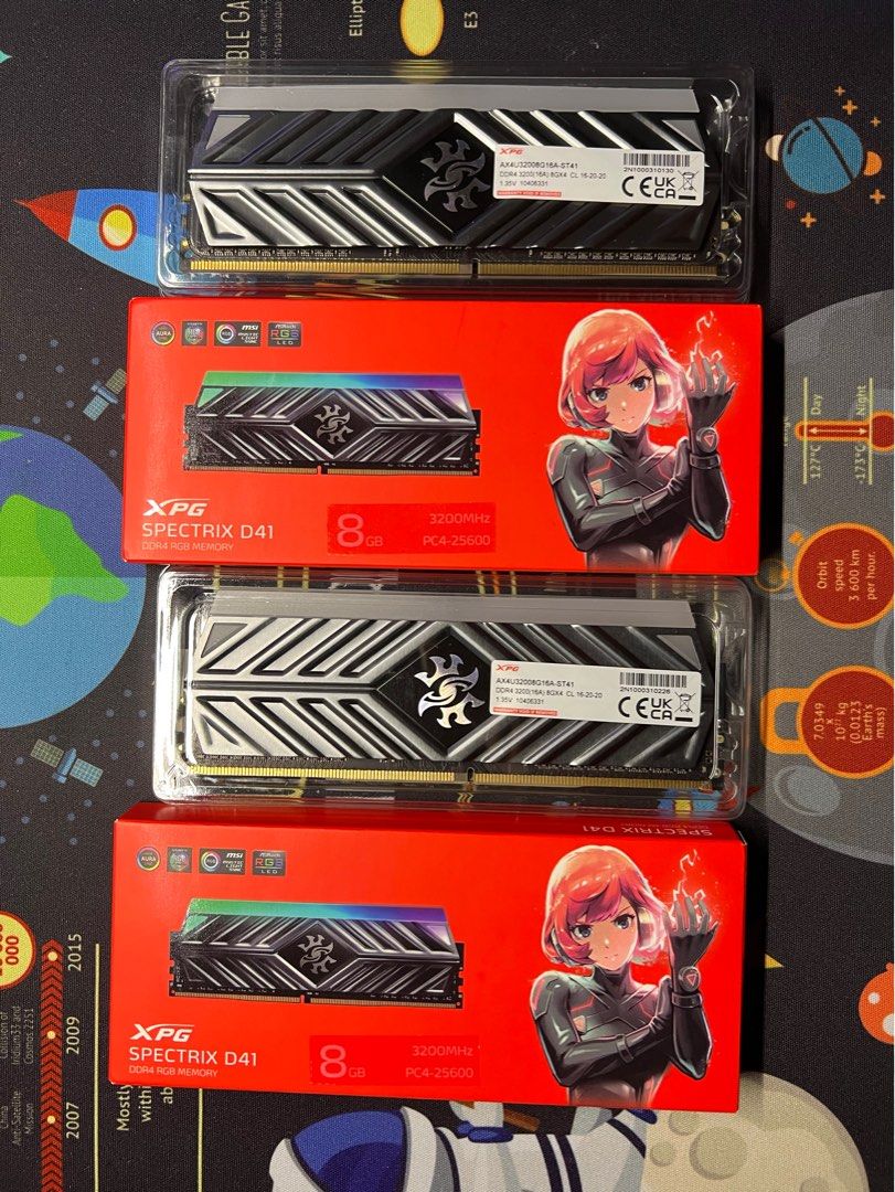 XPG RAM DDR4 3200mhz RGB 8gb, Computers & Tech, Parts & Accessories ...