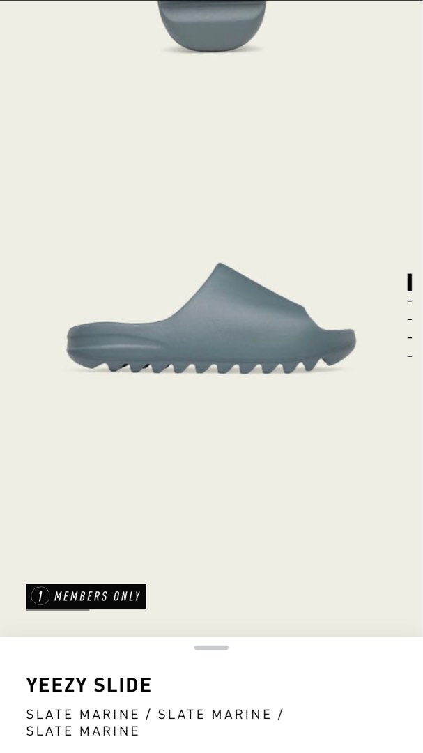 Yeezy slide slate marine 2023, Men's Fashion, Footwear, Flipflops and  Slides on Carousell