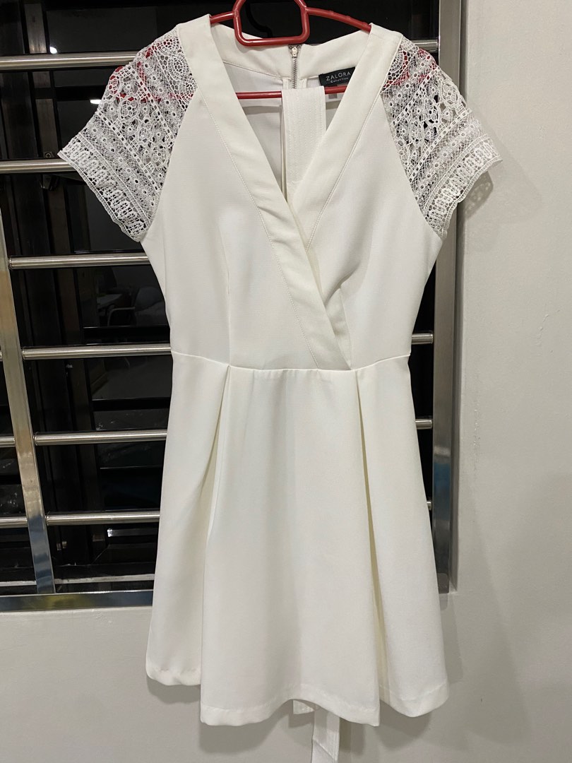 Zalora white lace dress clearance