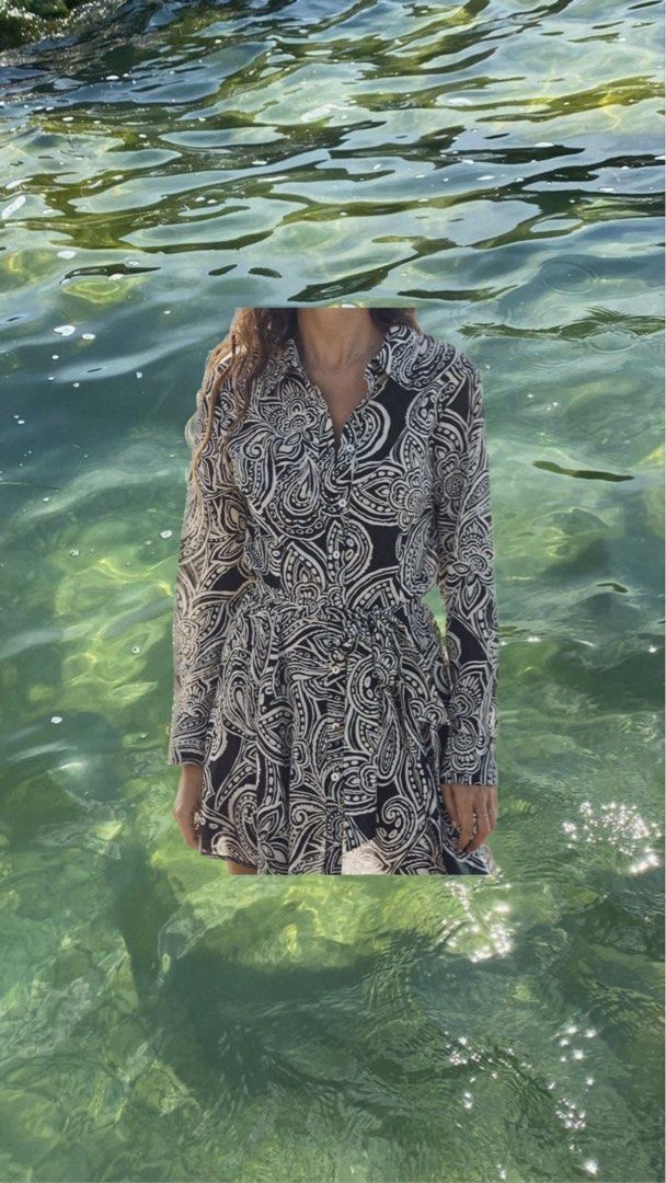 Zara batik dress discount