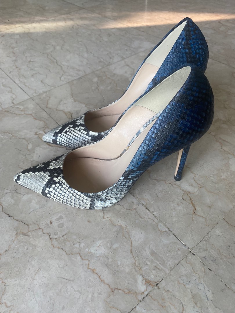 Zara snakeskin shop heels