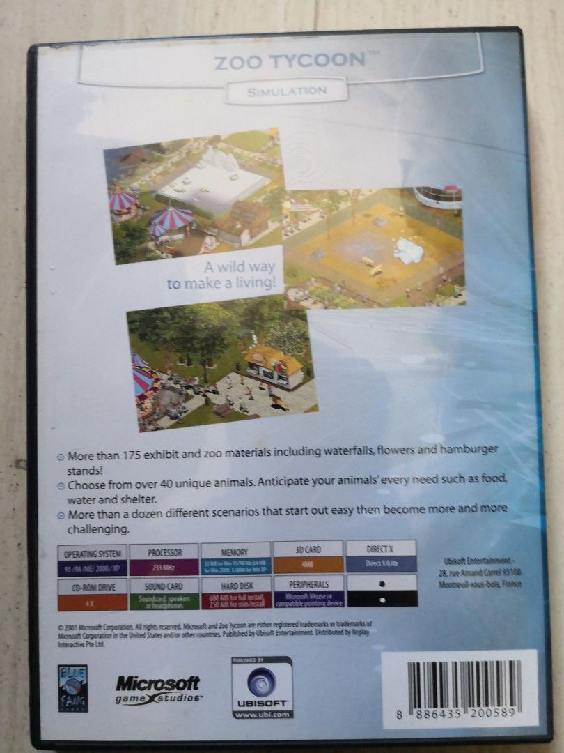 Zoo Tycoon PC Game Original, Video Gaming, Video Game Consoles, Others