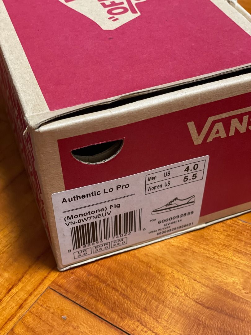 Vans monotone authentic lo pro outlet