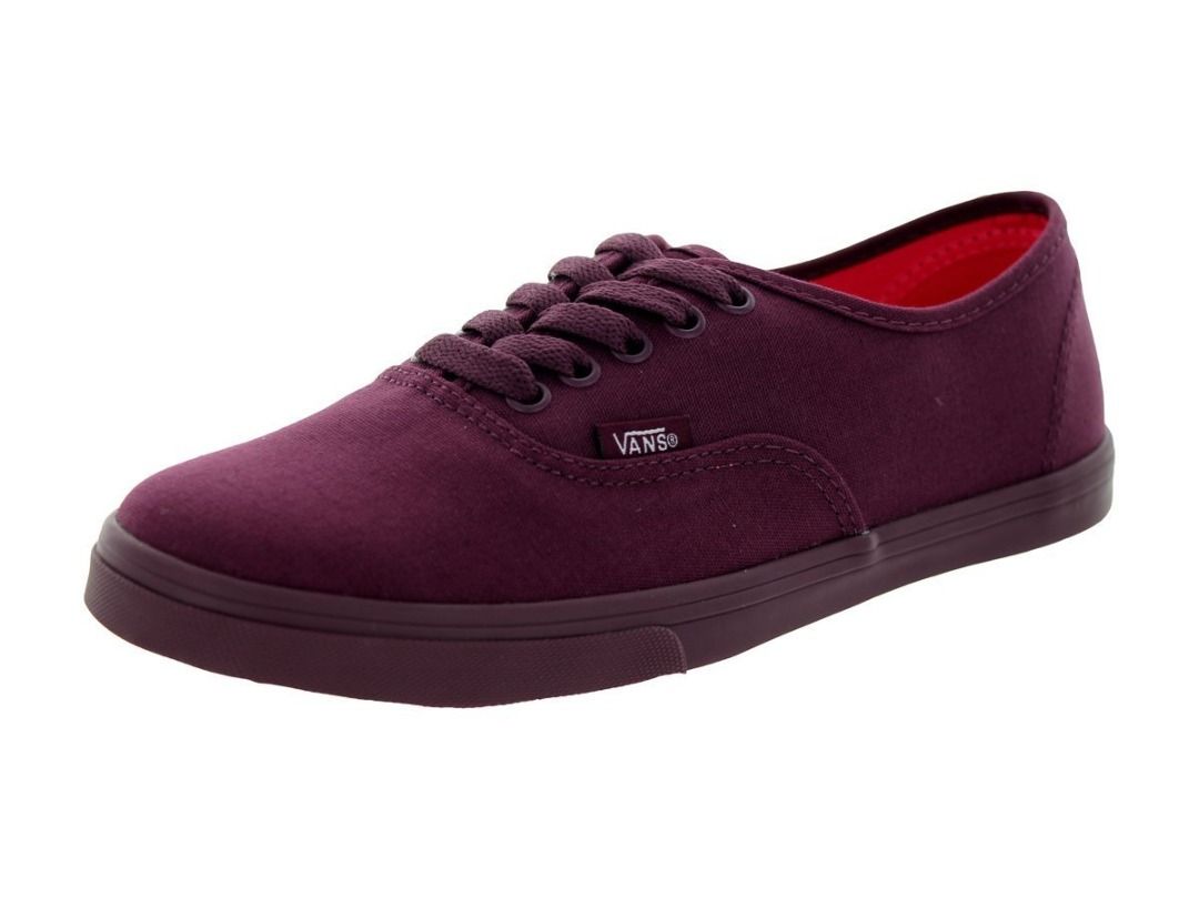Vans authentic lo pro burgundy cheap