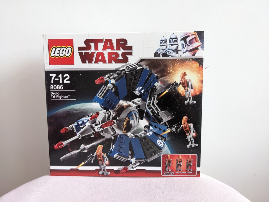 絕版2010年Star Wars Droid Tri-Fighter Lego 8086, 興趣及遊戲, 玩具