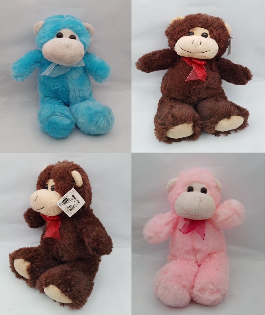30 CM EXPRESSIONS Monkey Plush Stuffed Toy Doll Soft Plushie Hairy ...