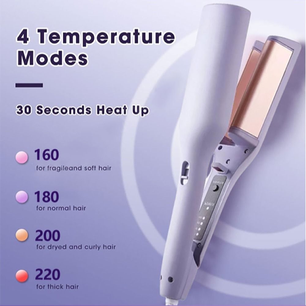 32mm Big Deep Wave Hair Curler Ceramic Hair Curling Iron 4 Temperature Adjustable Crimping Iron Styler Wand for All Hair Style Carousell