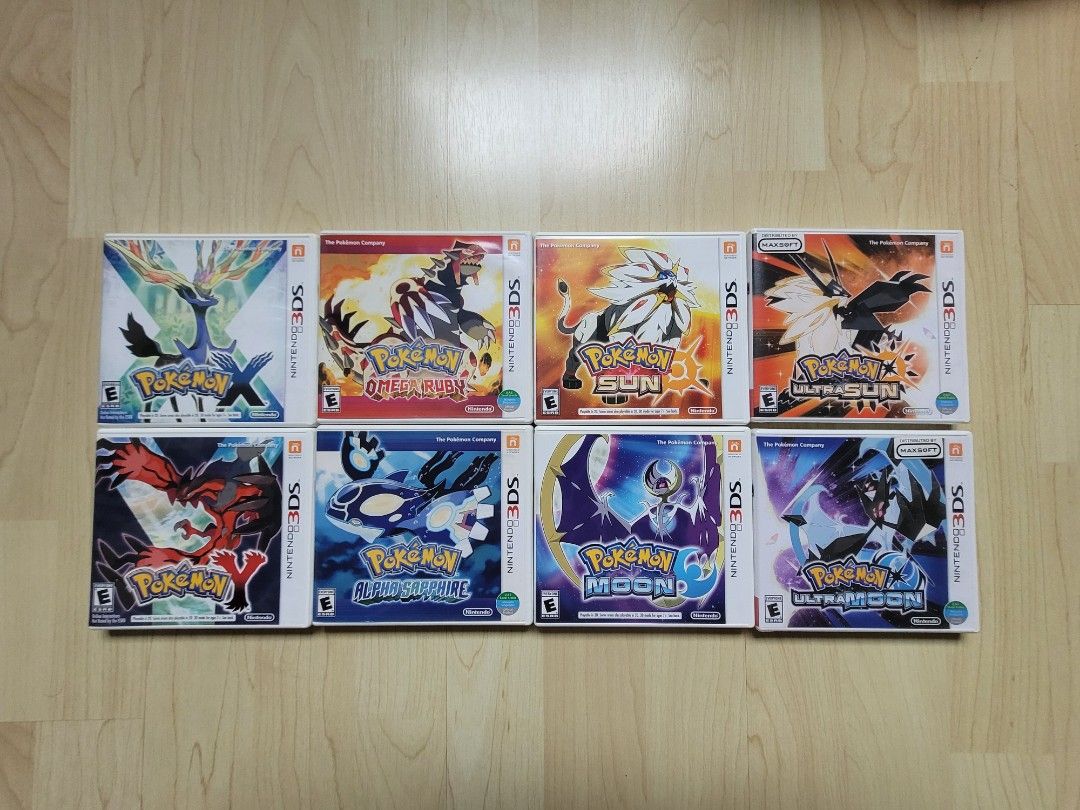 3ds Full collection of Pokemon Games, Video Gaming, Video Games