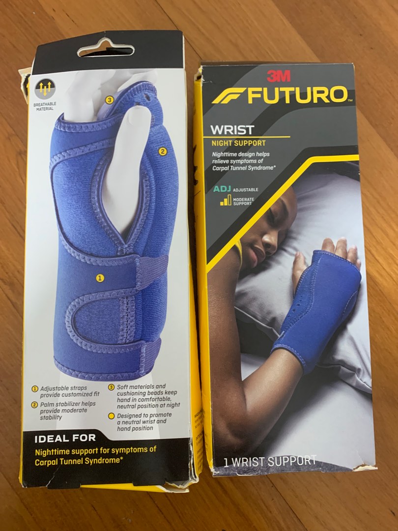 3M Futuro Night Wrist support, Health & Nutrition, Braces, Support &  Protection on Carousell