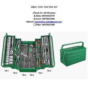 68pcs Tote Tool Box Set