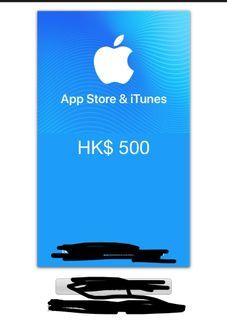 8折 放1張$500電子版iTunes apple gift card