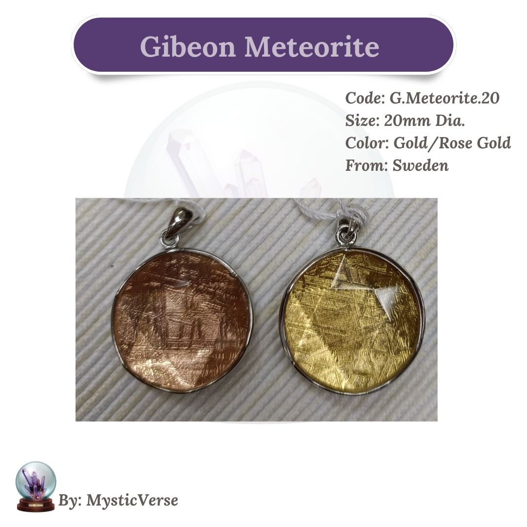 Gibeon 2025 meteorite necklace
