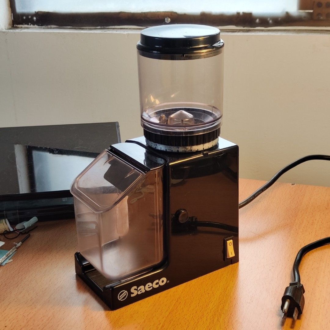 Sold 義大利製 小型 飛利浦 Saeco 平刀 義式 咖啡 磨豆機 burr coffee grinder Philip mc2002