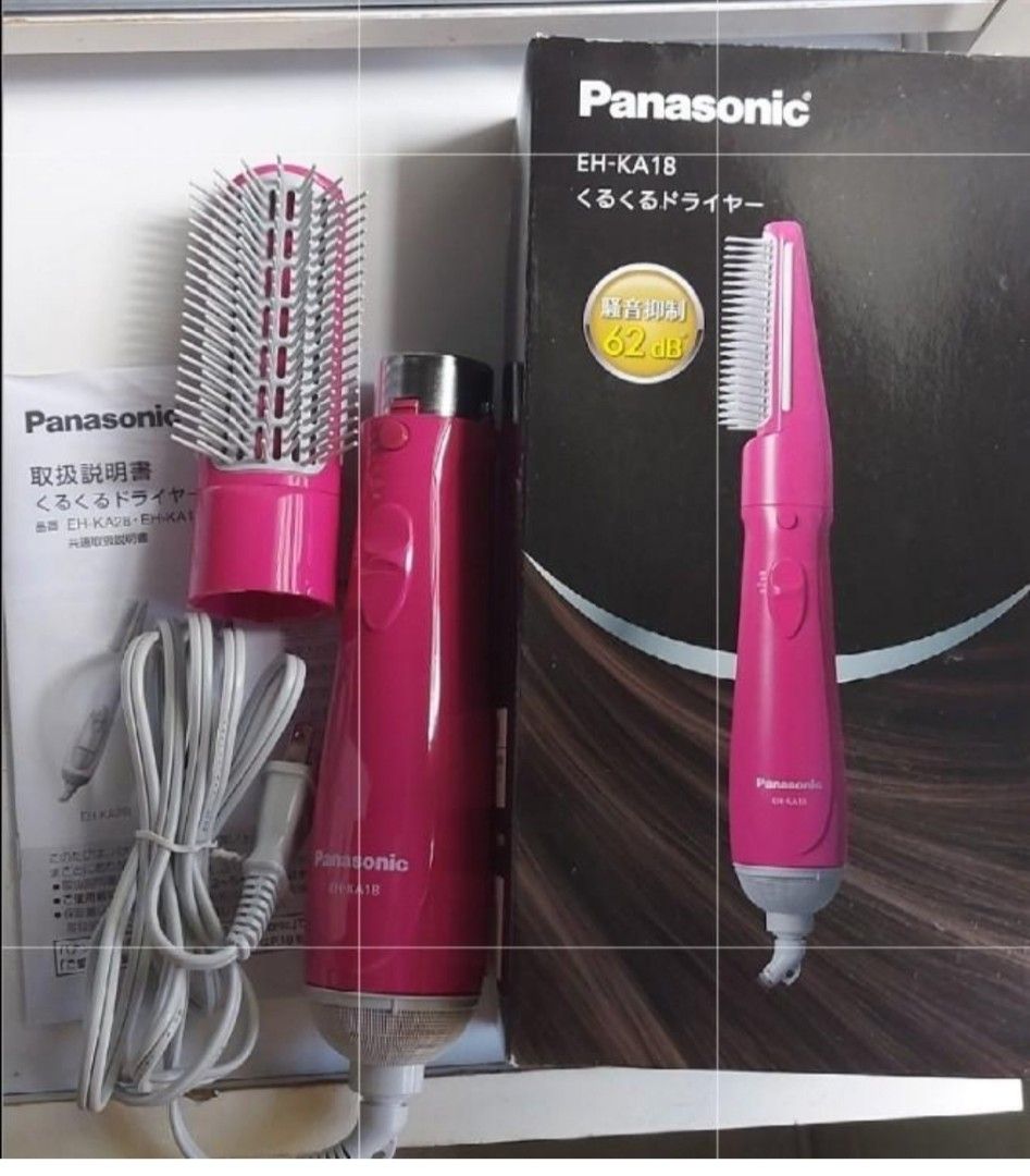 全新日本國際牌Panasonic EH-KA18 低噪音整髮器梳子吹風機, 美容＆個人