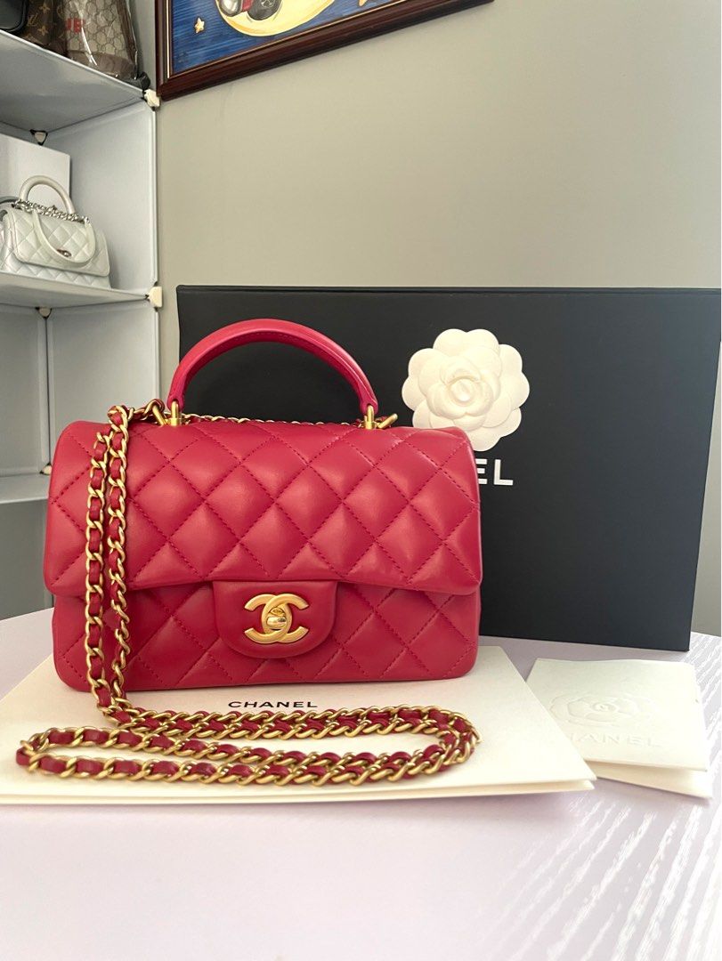 pink chanel handbag new