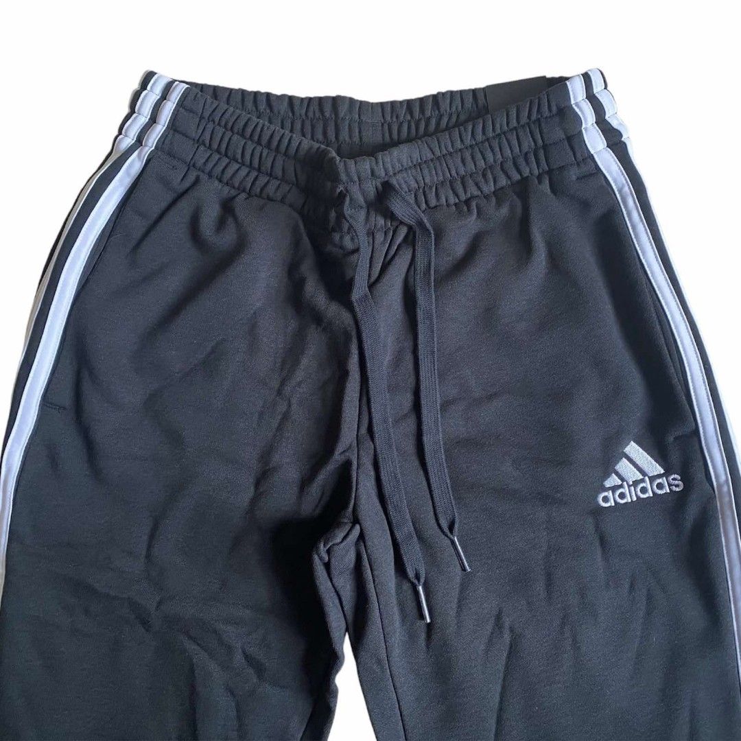 Adidas Essentials French Terry Tapered Cuff 3-Stripes Pants, Men's Fashion,  Activewear on Carousell