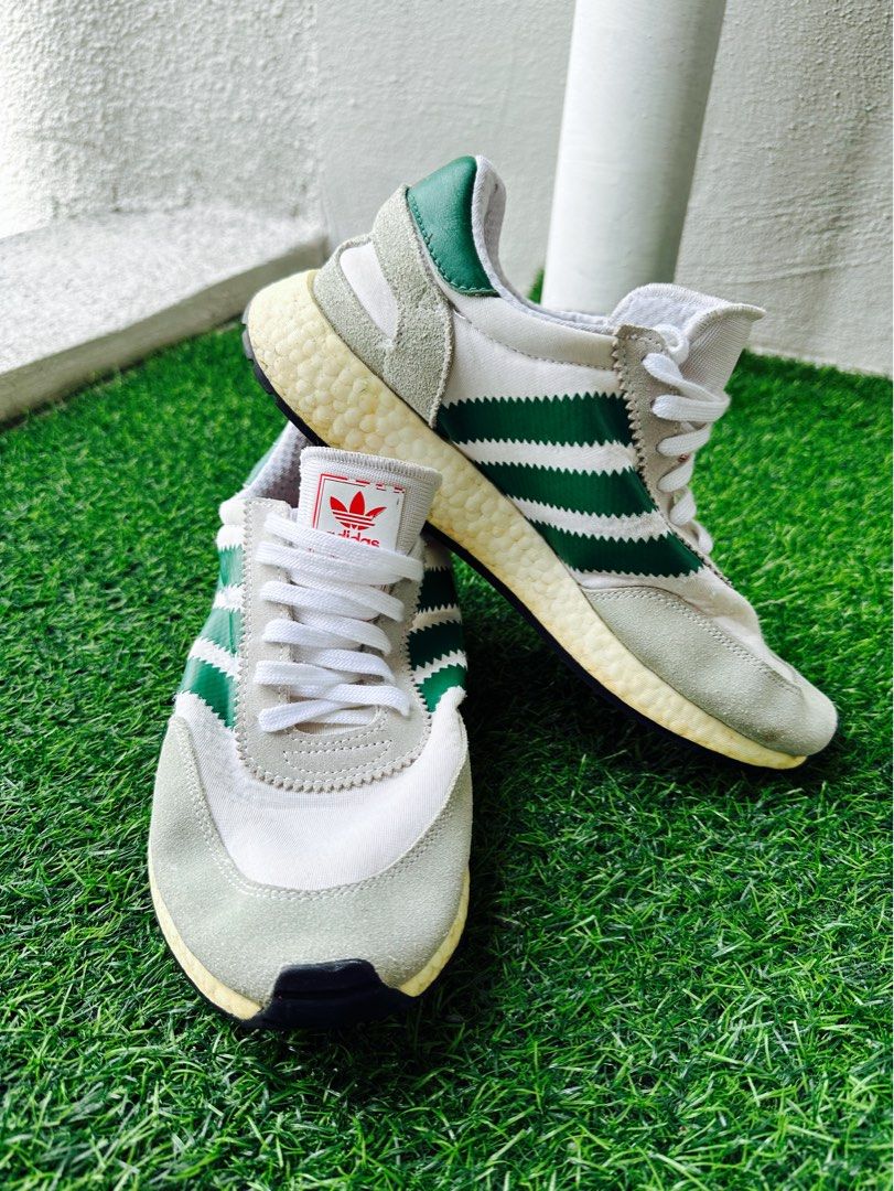 Adidas i-5923 cloud deals white bold green