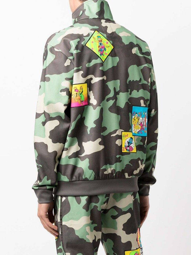Adidas Jeremy Scott camo tracksuit, Men's Fashion, Coats, Jackets and  Outerwear on Carousell