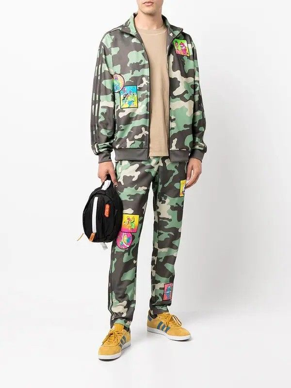 Camo tracksuit adidas top