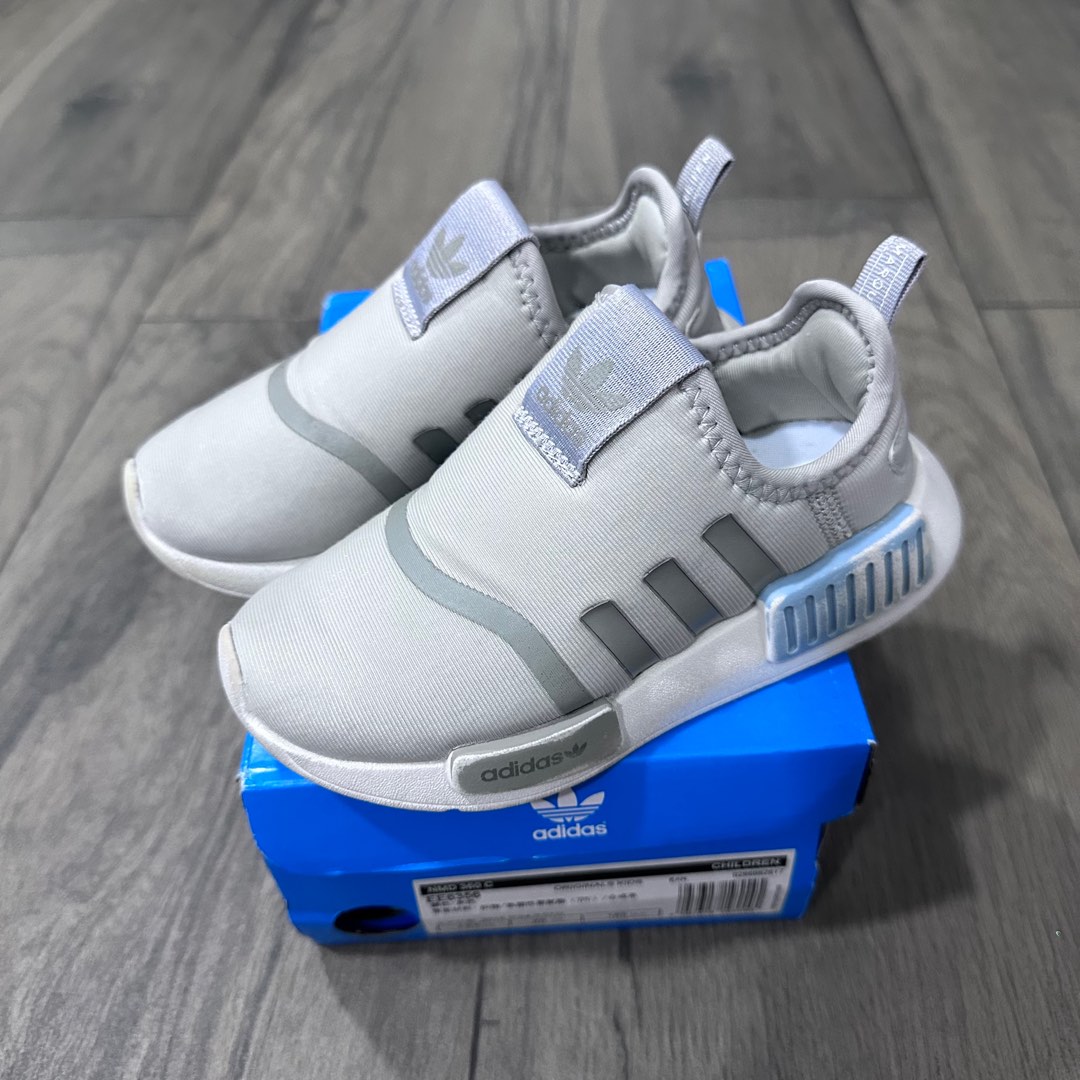 White sales nmd kids