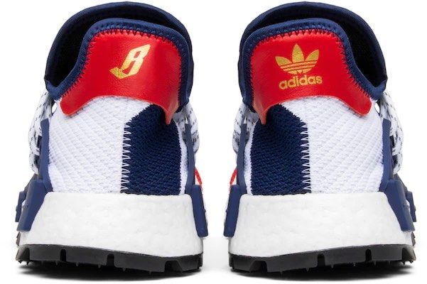 Adidas x pharrell williams x billionaire boys shop club bbc nmd human race scarlet multicolor